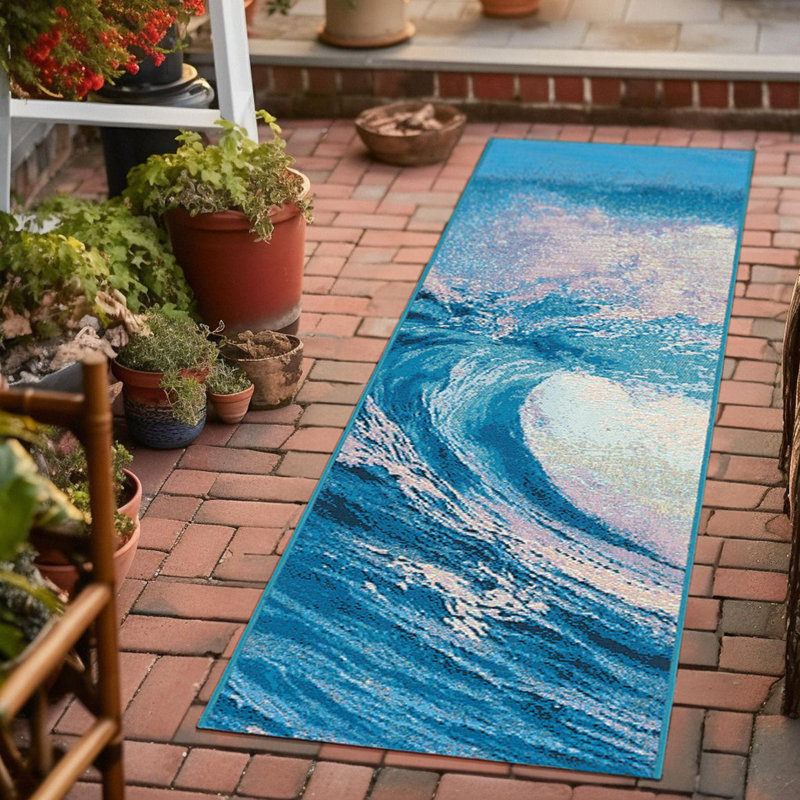 Keazia Indoor/Outdoor Area Rug, Runner 2' x 8'