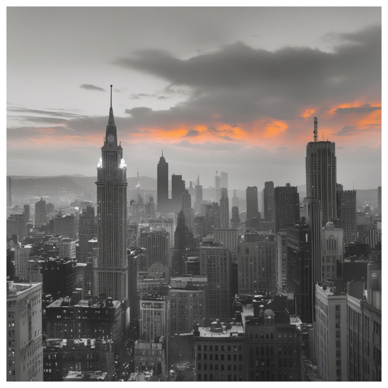 Coussins New York City Skyline, 20 x 20 pouces