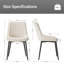 47.5cm H Upholstered Metal Upholstered Back Side Chair-693050150
