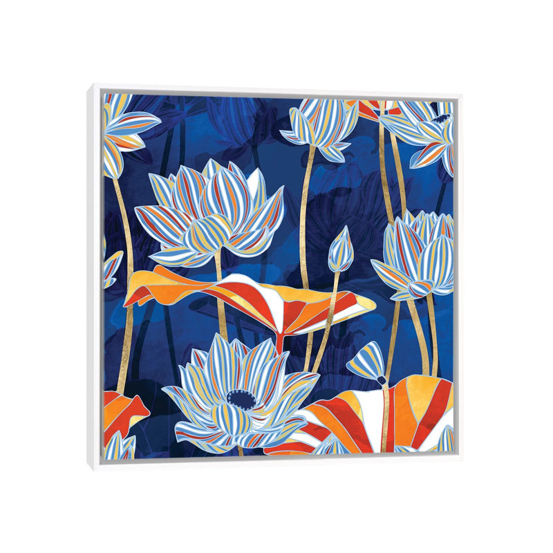 «Bold Botanical», reproduction d'impression, Aucun mat, H 37 po x l 37 po x P 1,5 po, Toile blanche encadrée