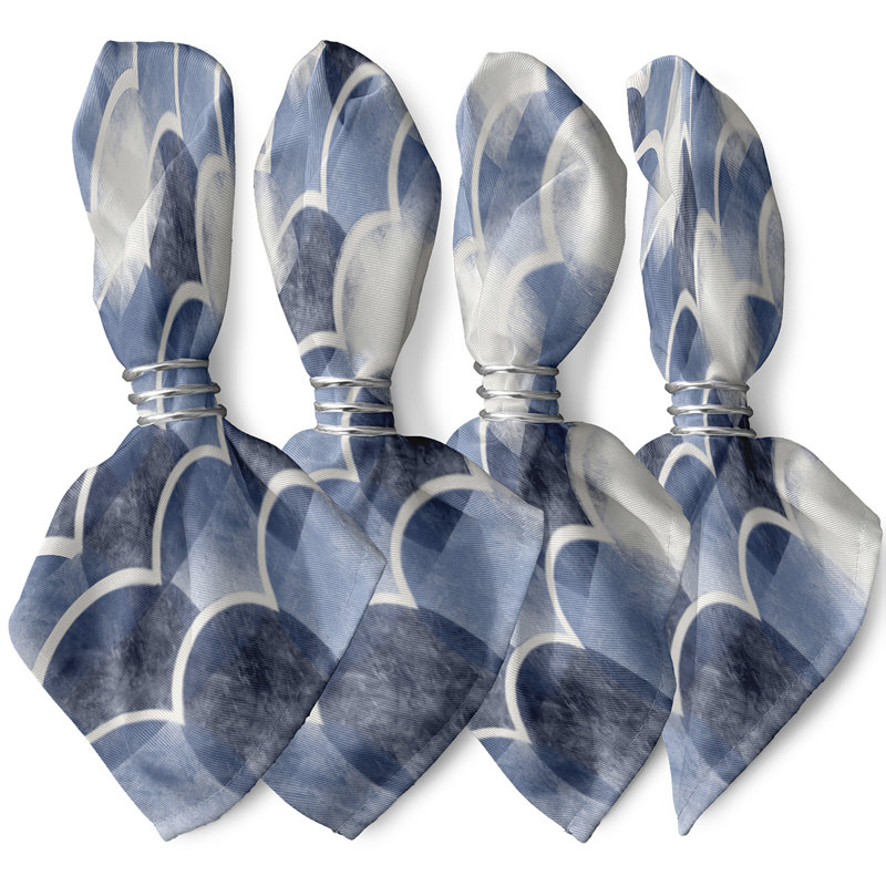 Ensemble de serviettes 4 pièces Aksel, Envoûtant, bleu marine