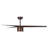Peregrine 56" Indoor/Outdoor DC Ceiling Fan with LED Light and Remote, Damp Rated, Koa Modern Ceiling Fan-1219405979