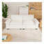 Causeuse de 84 po, canapés pour salons, chambres à coucher, bureaux et appartements, beige moderne