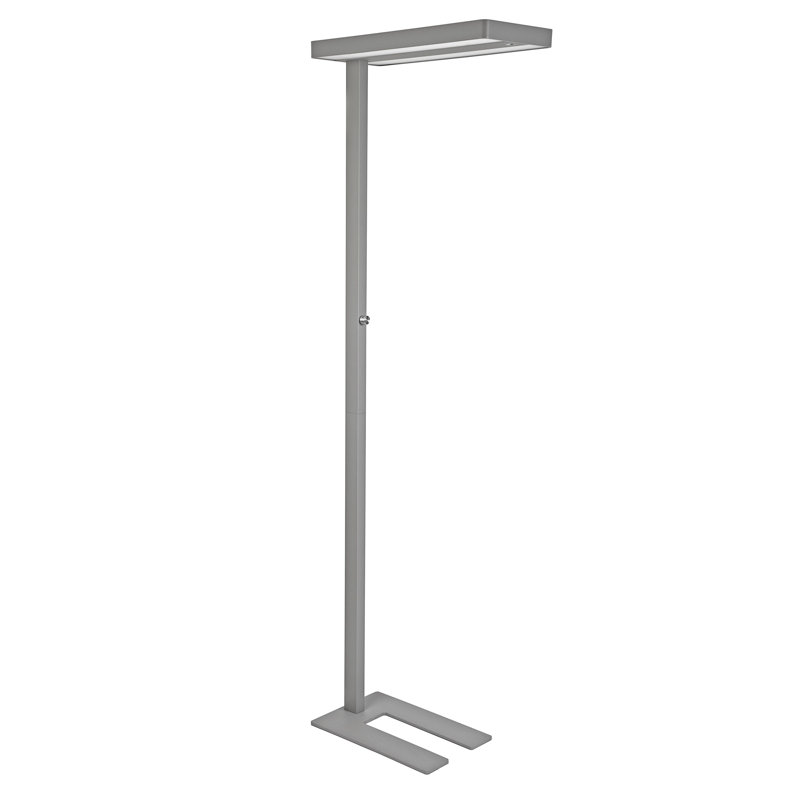 196cm Silver Task Floor Lamp