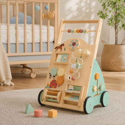 Poupée en bois multifonctionnelle Montessori