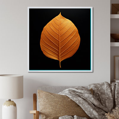 Feuillage tangerine orange érable translucide II
