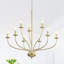 Lustre classique / traditionnel à 2 niveaux de 30 pouces à 2 niveaux avec douilles E12 en forme de bougie pour entrée, salle à manger et cuisine Ottuso-55829171