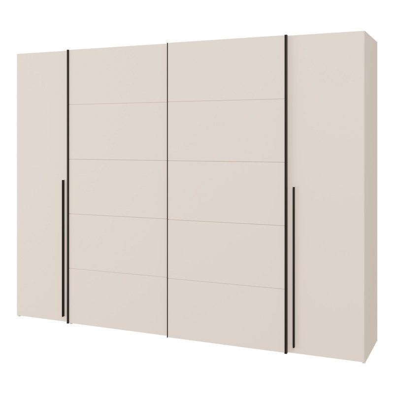 Taire 4 Door Manufactured Wood Wardrobe