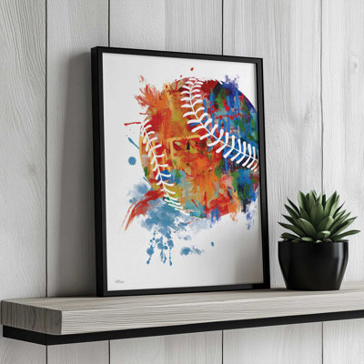 «Baseball Splash» par Cat Thurman Designs, reproduction d'art