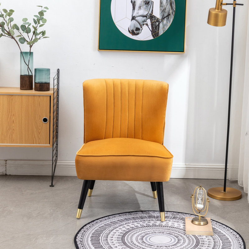 Chaise d'appoint contemporaine tapissée