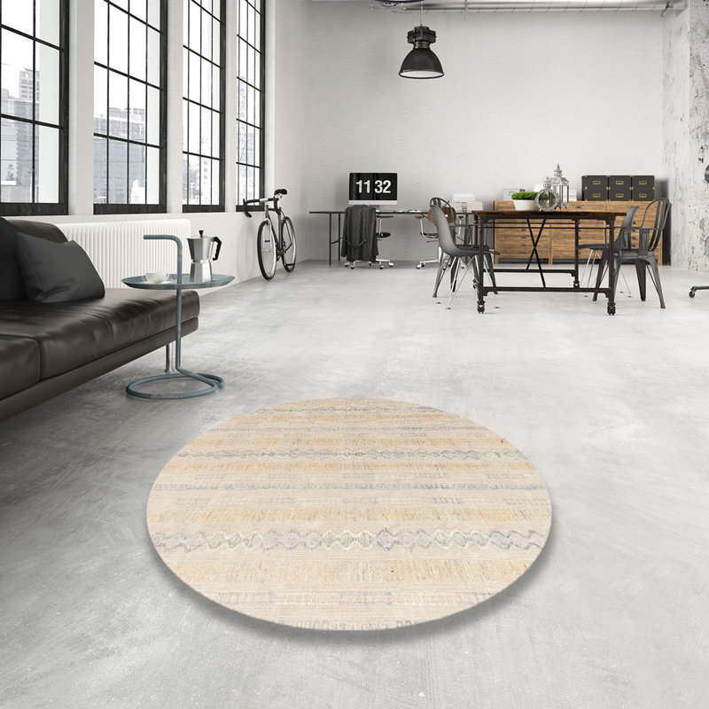 Abstract Indoor Rug, Round 5'
