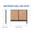 Backyard Discovery Cedar Wood Outdoor Privacy Screen Wall Add-On Kit with Durable Aluminum Posts