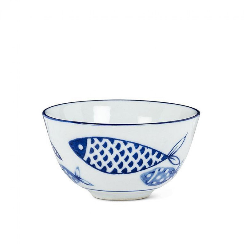 Fish Patterned Rice Bowl in , 3"