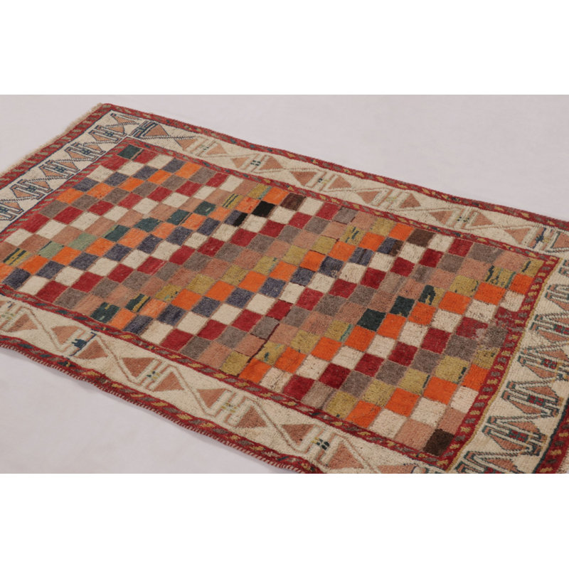 Vintage One-of-a-Kind 3'1" x 5'3" Hand Knotted Area Rug