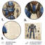 «Blue Giant Titan Blueprints I - Giants», art mural en métal-940456777