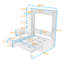 Grand lit escamotable avec canapé et tablettes-850395394