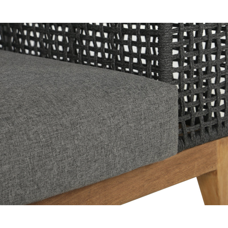 Salerno Outdoor Lounge Chair, Dark Gray