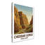 Cheddar Gorge, England - Romantic Travel-Poster Of Somerset's Dramatic Cliffs. Giclee Print On Wrapped Canvas. Wall Art, Home Decor - Natural Landmarks, England - Wrapped Canvas Print-1325617877