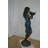 Eutropios Lady holding a tray bronze statue fountain - Size: 17"L x 23"W x 62"H.
