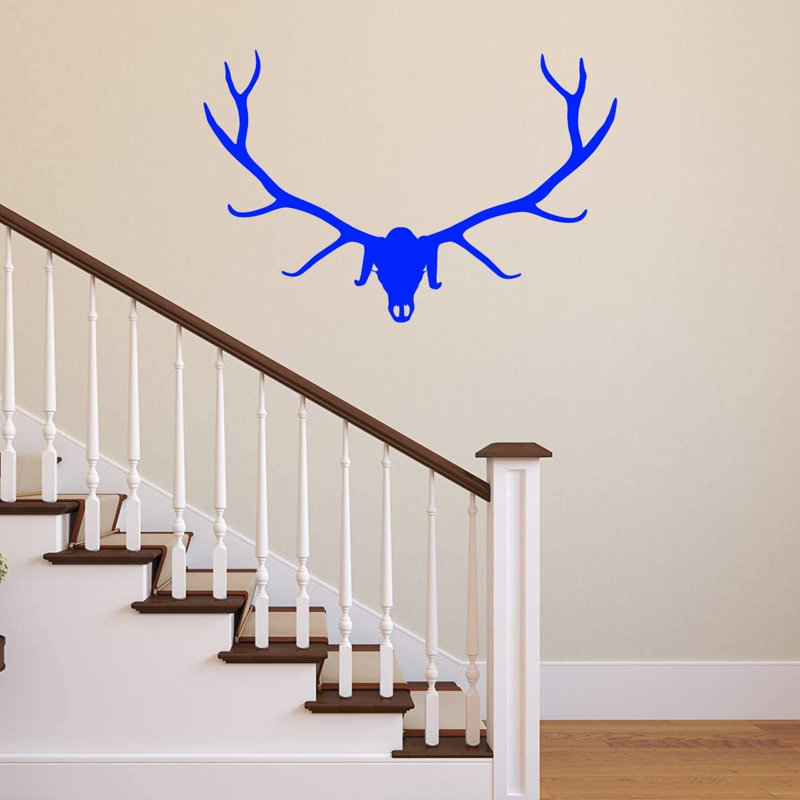 Animals Wall Decal, 14" H x 19" W, Blue
