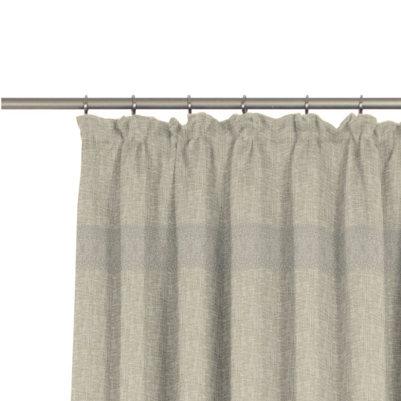 Lord Pencil Pleat Curtain Single Panel, opaque, Beige, 150cm Width x 175cm Drop