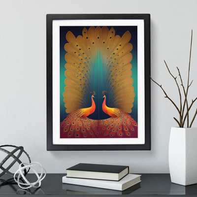 Striking Peacock No.1 - Framed Print