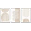 "Mid-Century Modern Boho" Duotone Beige Abstract Lines-73227861-119460498