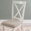 Chaise d'appoint rembourrée en bois massif Atiqa-607373649