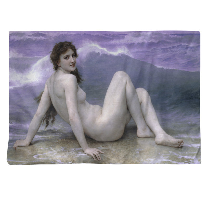 Napperon William "Adolphe Bouguereau 18", Mauve, Polyester sergé