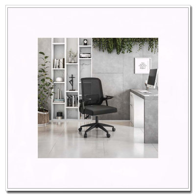 Techni Mobili Ergonomic Office Mesh Chair,Black