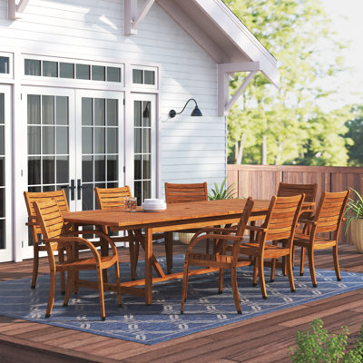 Alyisa Rectangular 8 - Person 118'' Long Dining Set