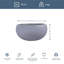 Concrete Effect Bowl Planter, Frostproof Outdoor Plant Pot, Garden Planter with Drainage Holes, Bonsai Pot, Alpine Shallow Planter-794999276-794999278