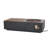 Outdoor 50,000 BTU Lightweight Concrete Rectangular Fire Pit Table with Storage, Dark Gray and Natural Brown  (Tank Cover not Included)
