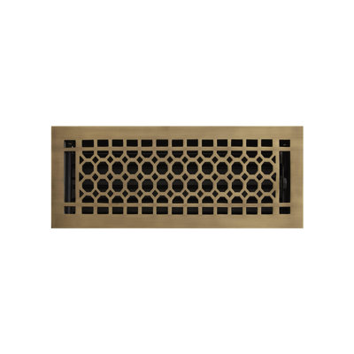 Honeycomb Brass Floor Register
