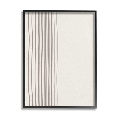 Minimal Striped Lines Neutral Tone Design visuel par Kim Allen