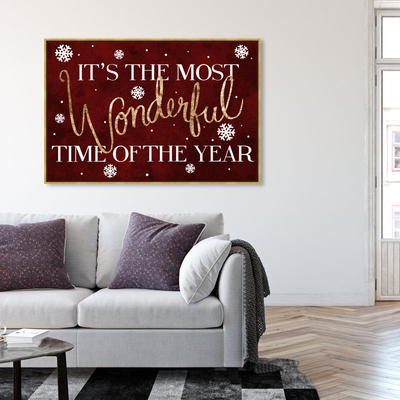«Wonderful Time» - Impression sur toile, H 36 po x l 54 po, Toile avec cadre doré