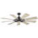  65" 9 - Blade LED Windmill Ceiling Fan with Wall Control and Light Kit Included