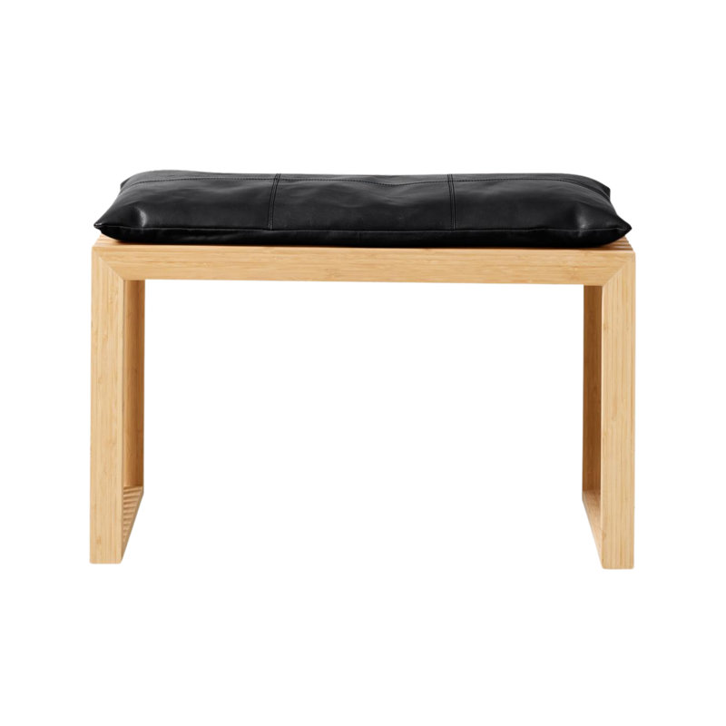Seat Cushion, 43cm H x 73cm W x 35cm D, Black