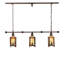 48" Long Cottage Mission 3 Light Island Pendant