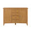 Censu Oak 4 Drawer Sideboard