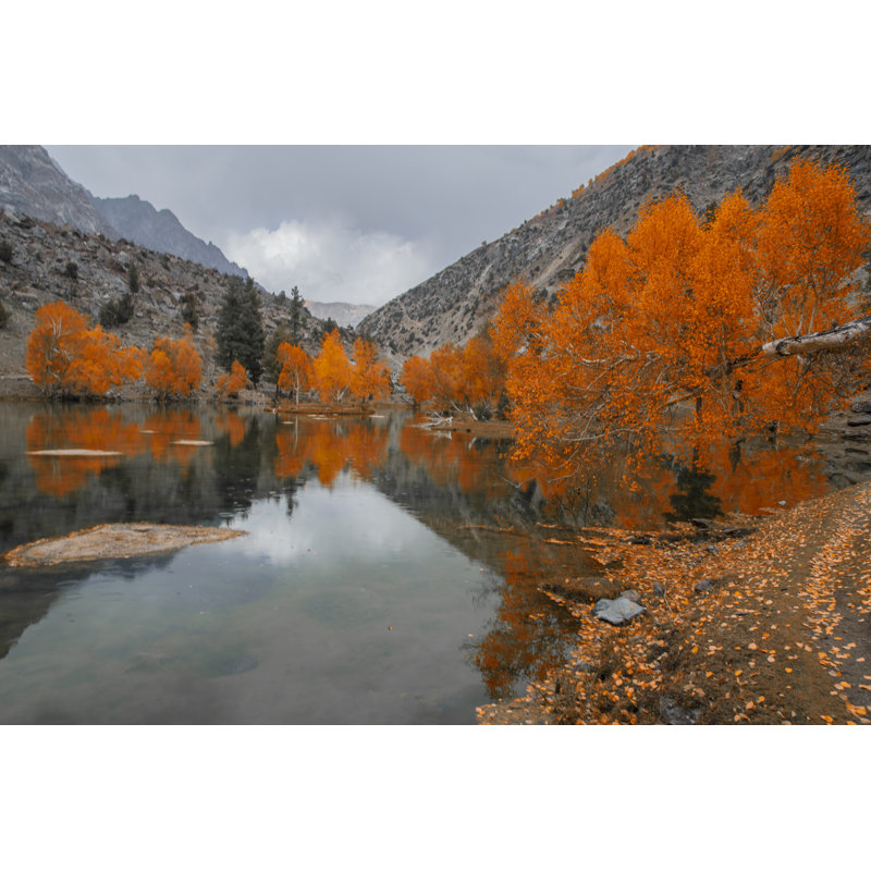 Harrisonburg Autumn On A Lake by Tahir Abbas - Wrapped Canvas Print, 30cm H x 46cm W x 3.8cm D