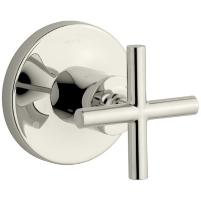Purist Transfer Valve Trim with Cross Handle