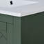 Ensemble de meuble-lavabo 30 po avec lavabo en céramique, armoire de rangement en bois massif, ensemble de meuble-lavabo autoportant avec 3 tiroirs et portes à fermeture douce-121018209