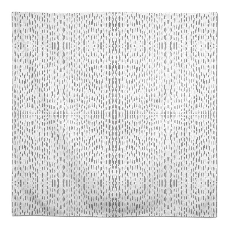 Harielson Abstract Square Tablecloth, Gray