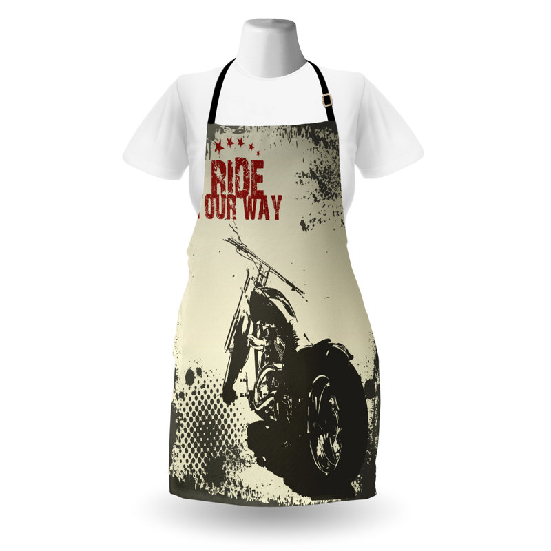 No Pattern Bib Apron