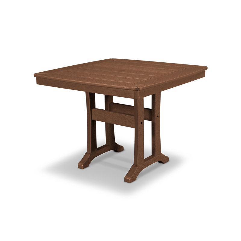 Nautical Trestle 37" Dining Table, Teak