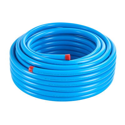 Air Compressor Line Kit 3/4'' x 100FT HDPE/Aluminum Shop Air Piping System Blue
