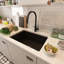 Évier de cuisine encastrable L 27 po x l 19 po avec accessoires-86330985