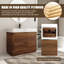 Ensemble meuble-lavabo simple autoportant Halcyon 40'' avec comptoir en résine-475616283