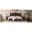 Base de lit plateforme en bois, lit plateforme de style rétro, avec support de traverse en bois-121110931